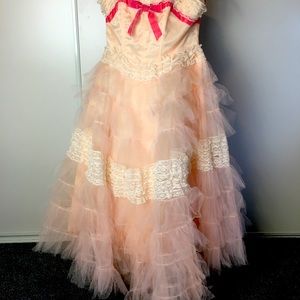 Vintage 1950s Grease adjacent Prom Dress